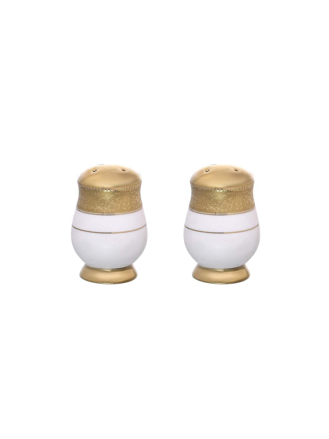 Clay Craft Fine Ceramic New Georgian Dinner Set of 40 Pieces, Enchanting Gold, for Family of 6, Dinner Set Ceramic, Crockery Set, Dining Set for Dinner, Plates and Bowls Set, Crockery Set for Gift