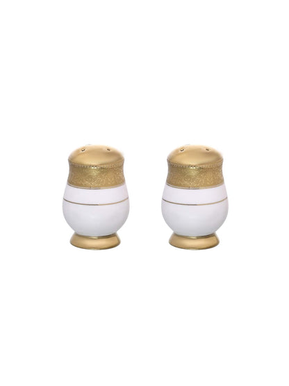 Clay Craft Fine Ceramic New Georgian Dinner Set of 40 Pieces, Enchanting Gold, for Family of 6, Dinner Set Ceramic, Crockery Set, Dining Set for Dinner, Plates and Bowls Set, Crockery Set for Gift