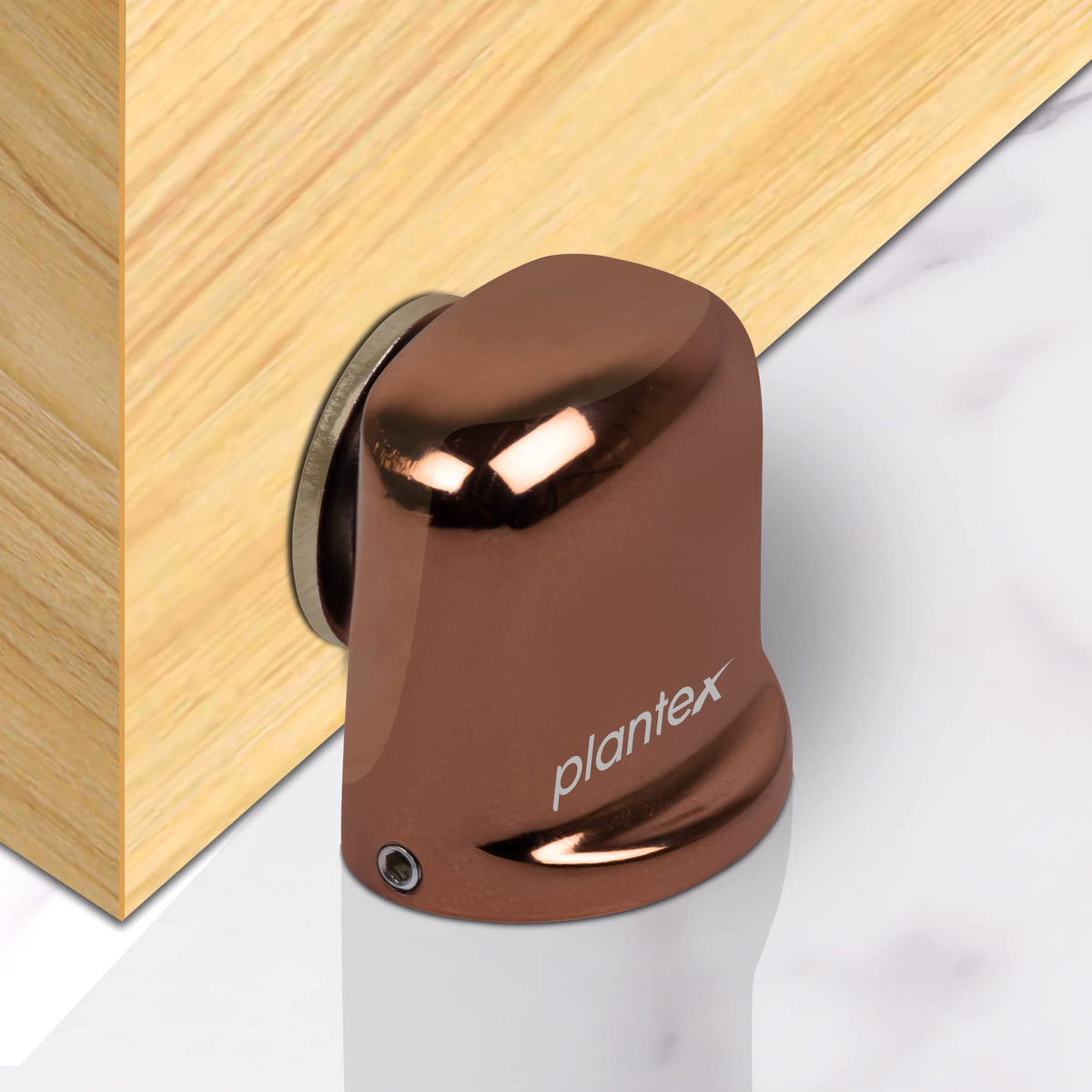 Plantex Magnetic Door Stopper/Door Magnet Stopper/Gate Stopper for Main Door/Door Stopper for Main Door/Stops for Door - (193-Rose Gold) Set of 3-1