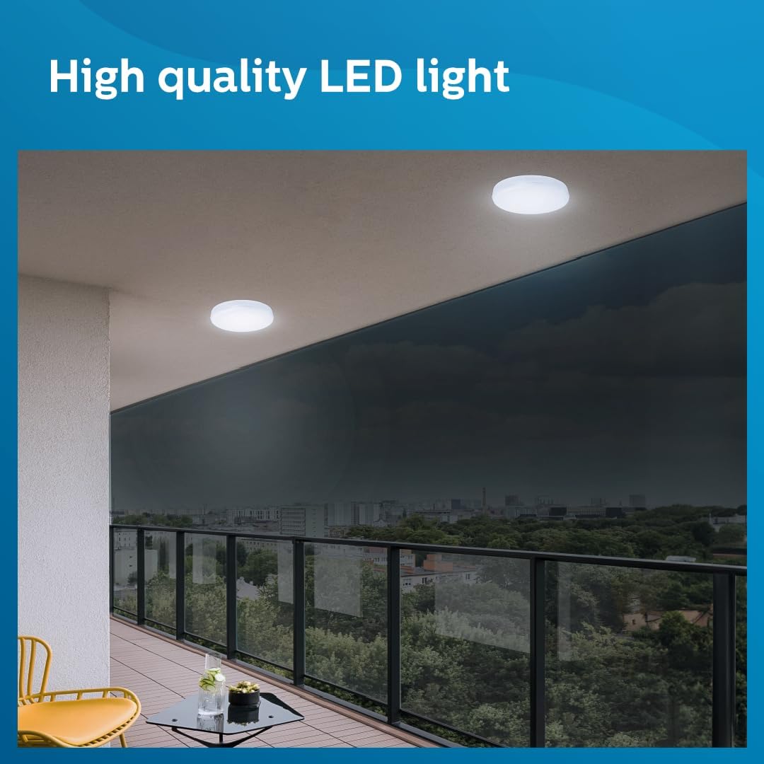 Philips Rimless Full Glow 22-watt Round Surface Downlighter (Pack of 12)