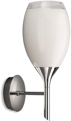 Philips 37522/11/86 Roomstylers Wall Light (Chrome and Glass)