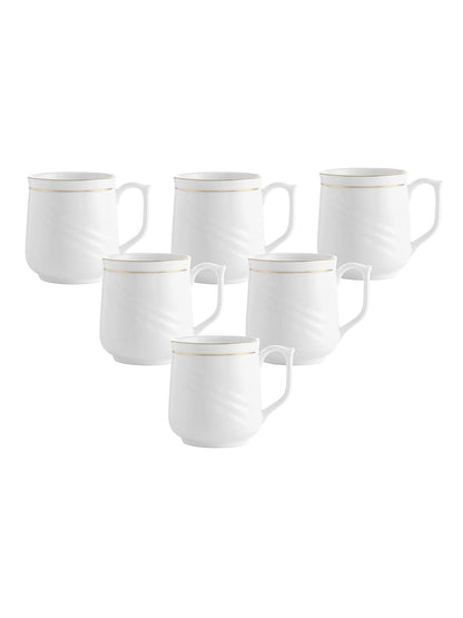 Clay Craft New Lilly Gold Line Coffee & Tea Mugs GL 110 Series, Set of 6