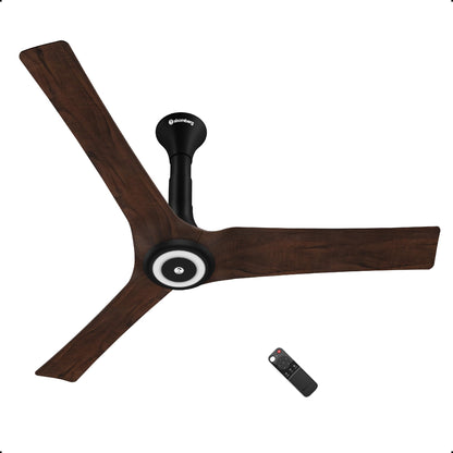 atomberg Aris Starlight 1200mm BLDC Ceiling Fan with Underlight, IoT & Remote Control | Smart Fan with Noiseless Operation (Marble White)