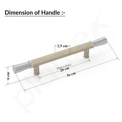 Plantex Door Handle for Main Door/14 Inch Main Door Handle/Pull-Push Handle for Home/Office/Hotel - Pack of 1 Satin White - Chrome Finish (3 Years Warranty)-2