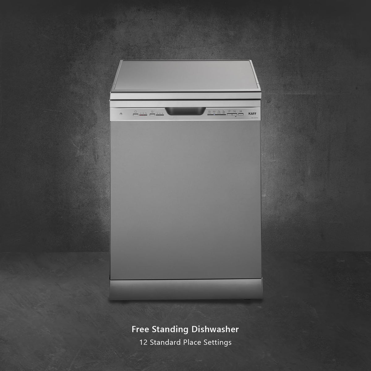 Kaff DW CENTRA 60 Dishwasher 12 Place Settings | 4 Wash Programs | Intensive, Eco, 90 Min & Rapid Wash | Stainless Steel