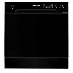 Faber 8 Place Dishwasher | 6 Wash Programs |Adjustable Upper Rack & Cutlery Tray | 8L Water/Cycle | Suitable for Oil & Masala Stains | 2Yr Warranty & 5Yr On Cavity | FFSD 6PR 8S Ace