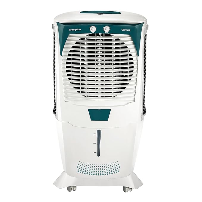 Crompton Ozone 55 Litres Desert Air Cooler for home | Large & Easy Clean Ice Chamber | 4-Way Air Deflection | High Density Honeycomb Pads | Everlast Pump | Auto Fill