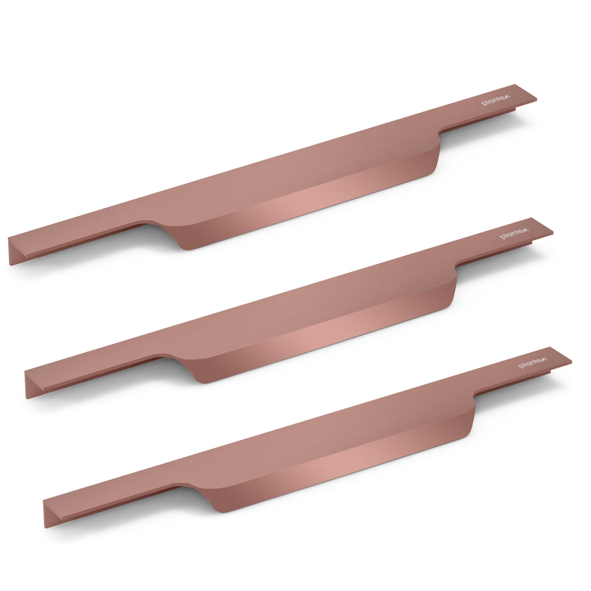 Plantex Profile Handle for Kitchen Cabinet/16 Inch Aluminium Drawer Profile Handle/Wardrobe Pull Handle for Home/Office/Hotel - Pack of 3 (Rose Gold) (Model APS-PF-1004)-1