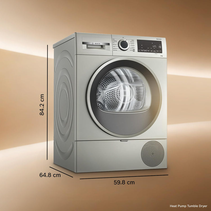 Bosch Washer Dryer Combo: 12 kg 5 Star Front Load Fully-Automatic Washing Machine (WGA27400IN, White) with 10 kg Fully Automatic Front Load Condenser (WQG2520XIN)-3