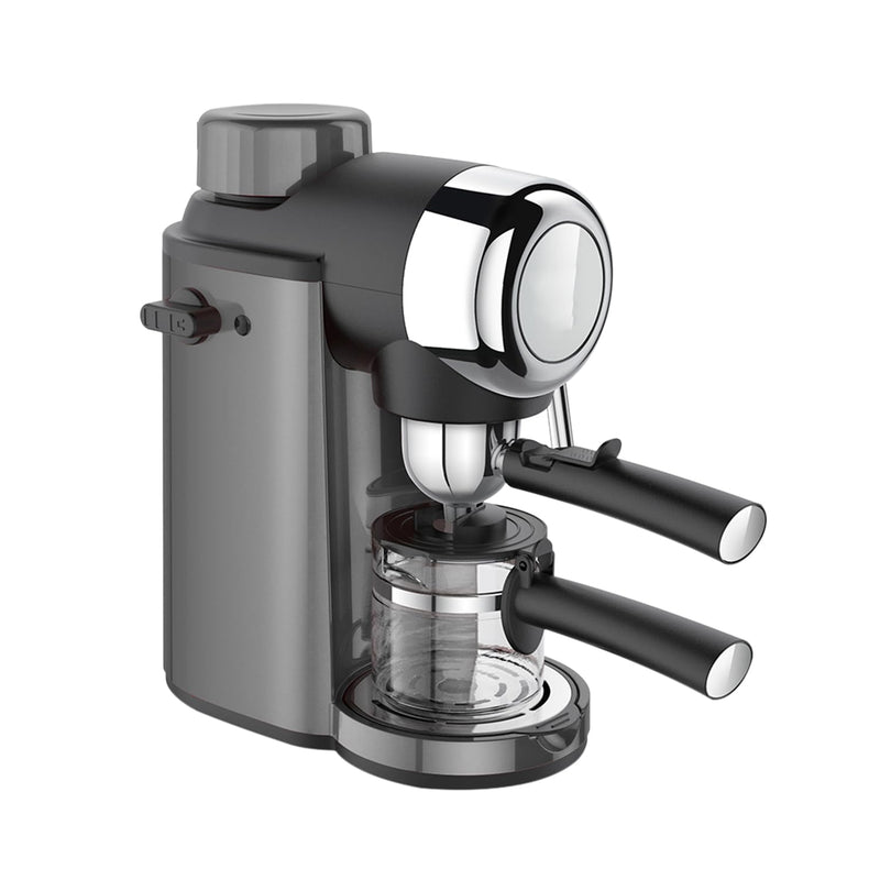 KAFF VIENNA 800 Watts Espresso, Cappuccino and Latte Coffee Maker, Glass Carafe Jar, 750W, with Automatic Pressure-Release, Over-Heat and Over-Pressure Protecting Device (Red)