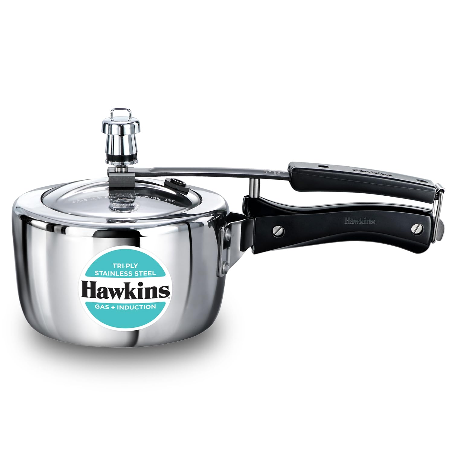 Hawkins 2.5 Litre Triply Stainless Steel Pressure Cooker, Inner Lid Cooker, Silver (HSST25)