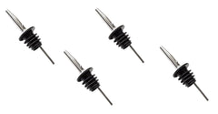 Dynore Stainless Steel Wine/Liquor/Sauce/Olive Oil Pourers- Set of 4