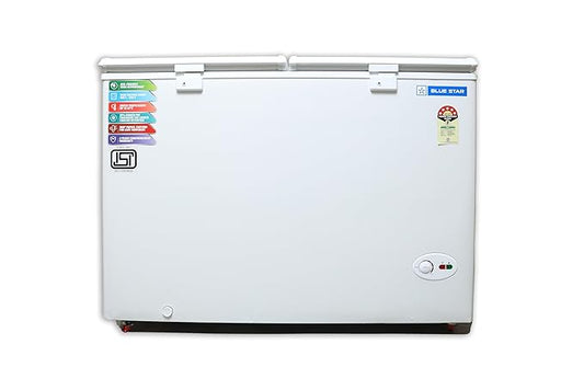 Blue Star CF5-330NEWY 310 liters Double Door Deep Freezer (310 Liter, White, 5-Star)