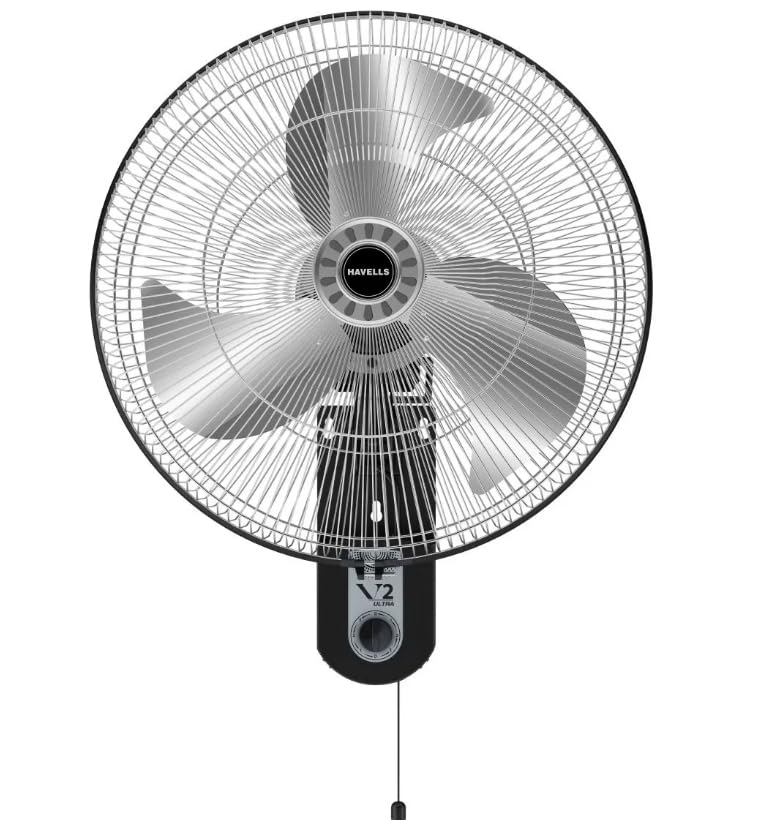 Havells V2 Ultra 450 mm Wall Mount Fan (Chrome Black)