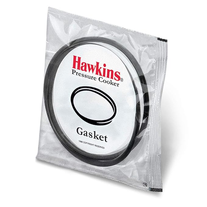 Hawkins Nechu Kitchen Pressure Cooker Gasket Sealing Ring, 2-3 Litre, Black Rubber, 100 mm