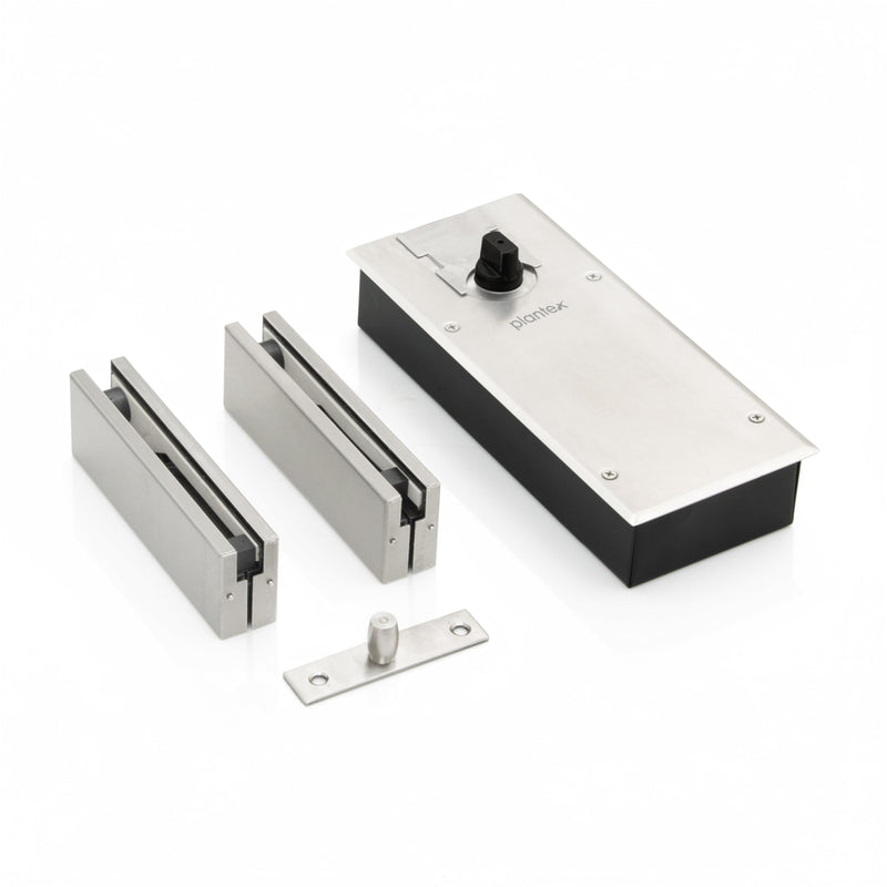Plantex Floor Spring for Glass Door/Patch Lock/Patch Tap/Tuffen Glass Door Accessories - Pack of 1 (Matt, 90 kg)-1