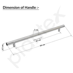 Plantex Heavy Duty Door Handle for Main Door/Pull Push Door Handle/24 inch Main Door Handle/Handle for Home/3 Years Warranty Pack of 1 (Satin)-2