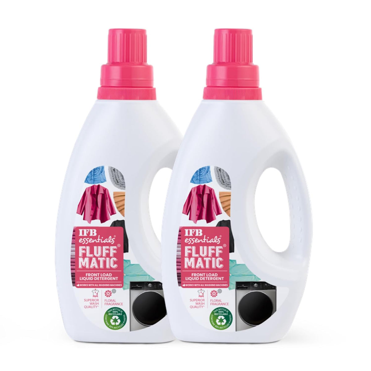 IFB Essentials Fluff Matic Front Load Liquid Detergent 880 ml (Pack of 4)