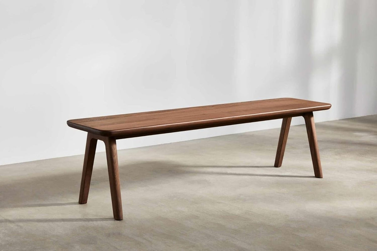 Living Room Benches | Wooden Upholstered Seating for Home and Office | Solid Wood Bench for Dining Table | Indo