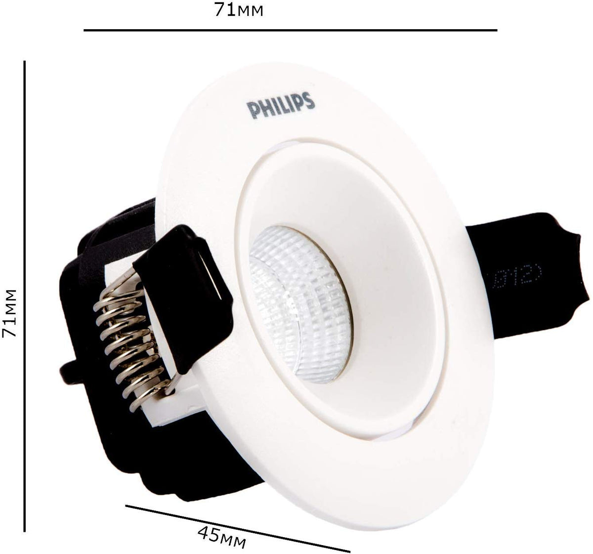 Philips 3W Astra Spot Tilt Natural White Recessed Ceiling Lamp (Pack of 6)