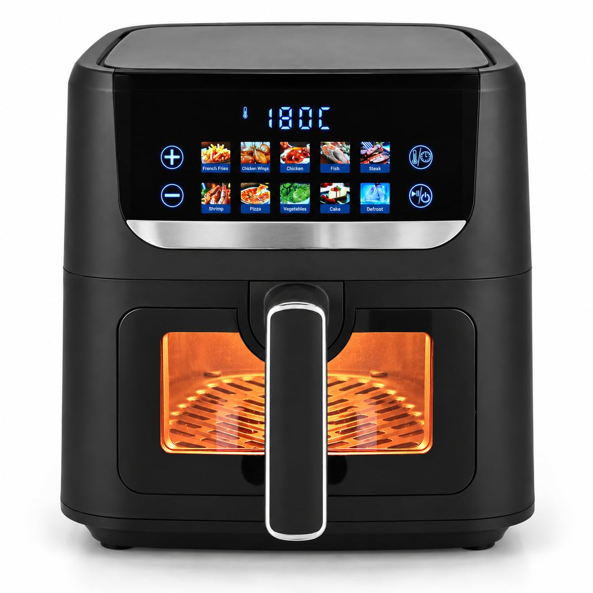 Faber 8.0L 1700W Digital Air Fryer | Fry, Bake, Roast | 85% Less Oil,360 hot air circulation | 10-Preset Menu, Touch Con