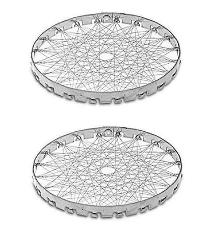 Dynore Stainless Steel Mini Tandoor/Grill Jali/LPG Gas Saver Jali For Kitchen -Set of 2 Pcs