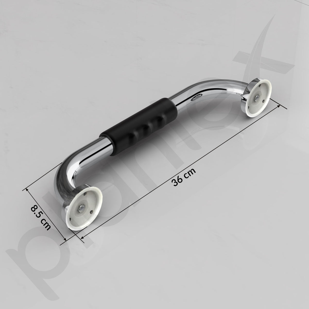 Plantex High Grade Stainless Steel Grab Bar for Toilet with Grip/14-inch Anti-Slip Handle for Bathroom Support - Pack of 1 (Chrome)-2