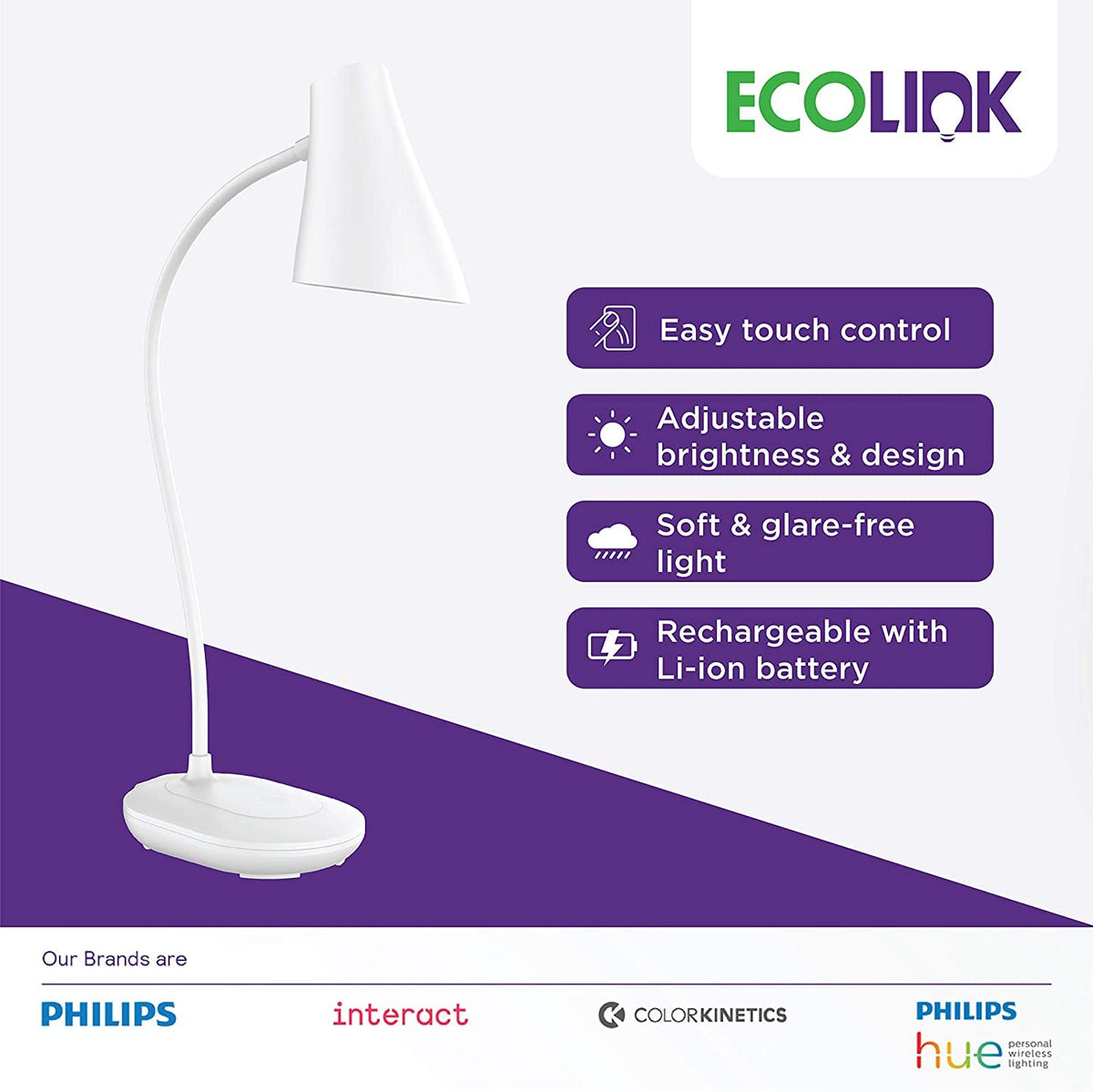 Philips EcoLink Cap 3-watt LED Table Lamp