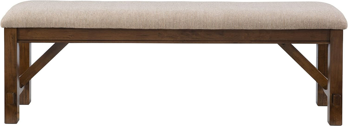 Solid Sheesham Rustic Wooden Bench for Garden | Indoor Seating | Living Room | Kitchen | Home | Bedroom 60" L x