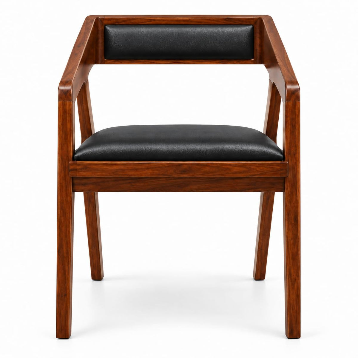 Solid Sheesham Bar Chair Modern Furniture Off Games Wooden High Chair Pu Leather Chair Cushion for Kitchen | Li