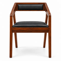 Solid Sheesham Bar Chair Modern Furniture Off Games Wooden High Chair Pu Leather Chair Cushion for Kitchen | Li