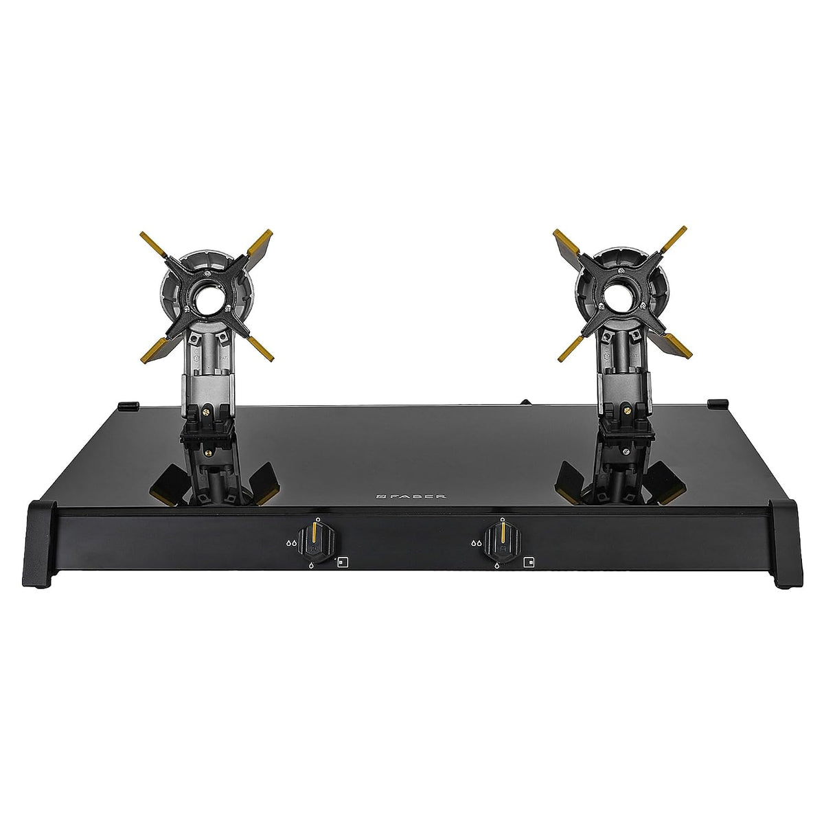 Faber Liftable Burners Freestanding Cooktop | Genius 752 Bk | 75Cm Width | Brass Burners | Manual Ignition | Abs Knobs |