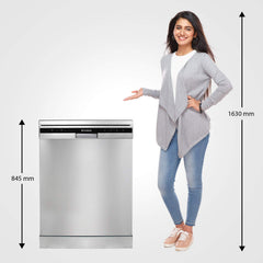 Faber 12 Place Dishwasher | 6 Wash Programs | Adjustable & Foldable Racks | Salt & Rinse Aid Indicators | Aqua Stop | En