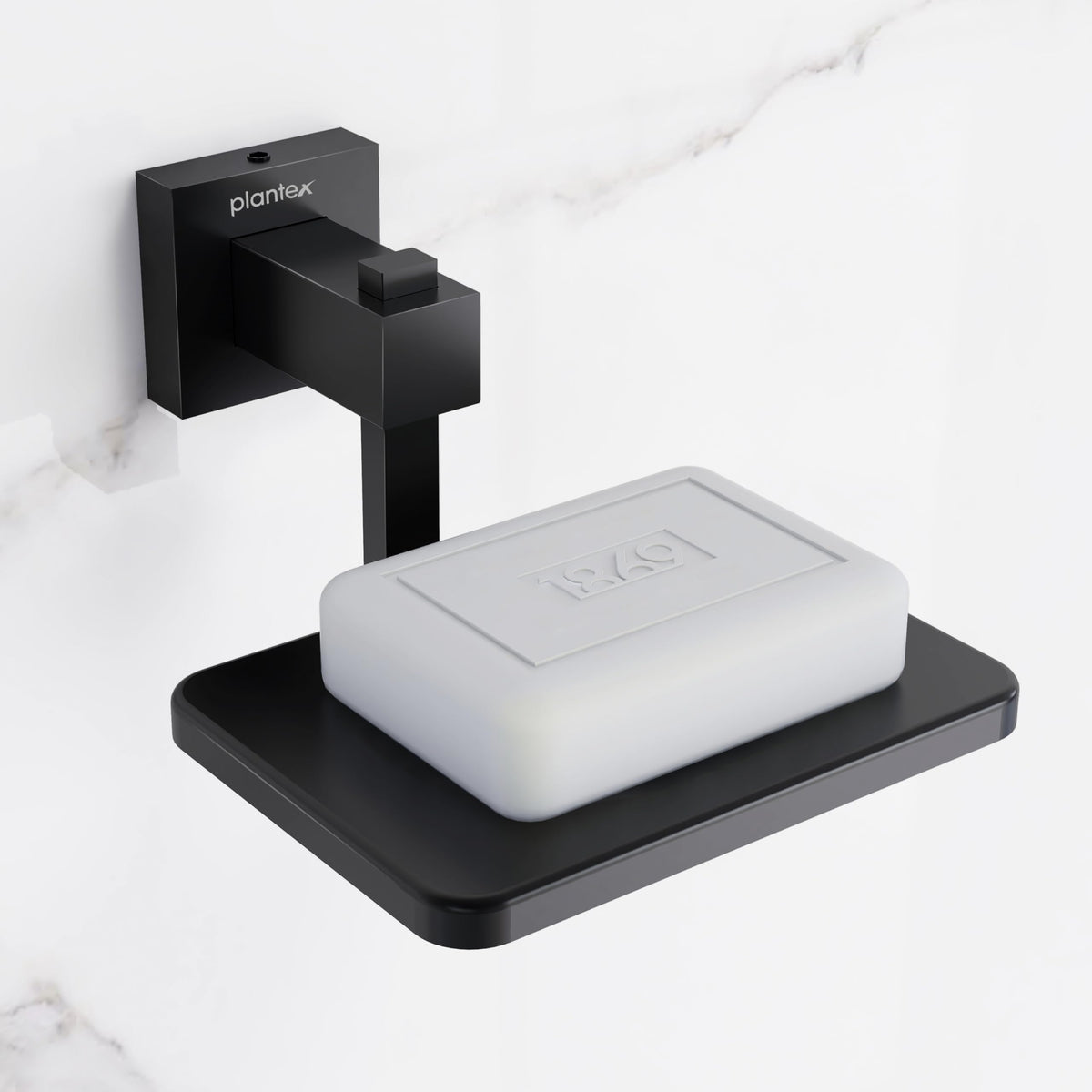 Plantex 304 Grade Stainless Steel Wall Mounted Soap Holder for Bathroom/Soap Stand/Soap Dish/Bathroom Accessories - Splash (Black)-1