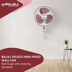 Bajaj Veloce High Speed 400MM Wall Fan for Home-2