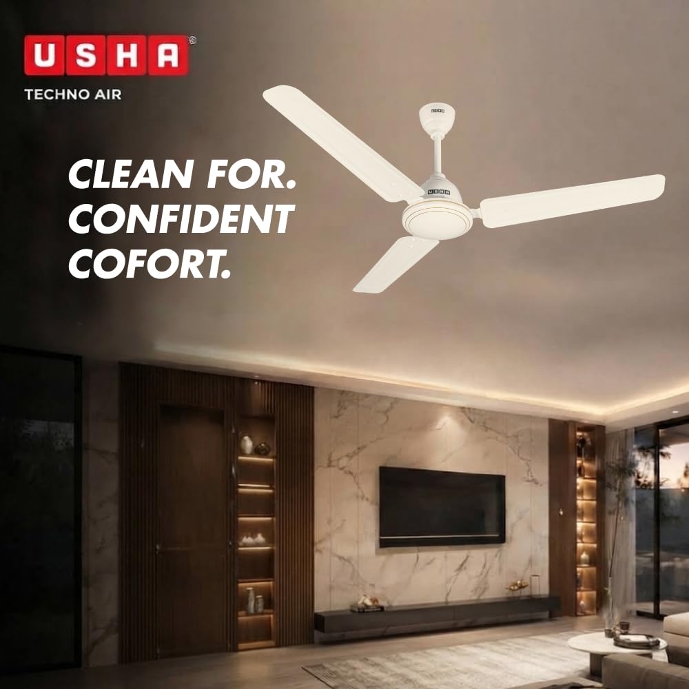 USHA TechnoAir R BLDC 1200 mm Ceiling Fan with RF Remote | 5 Star-2