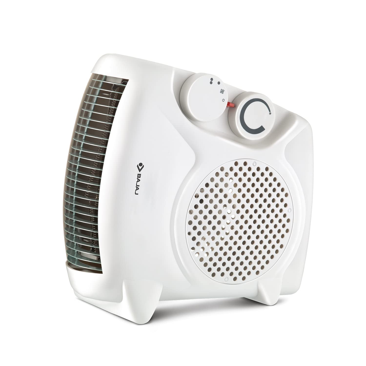 Bajaj Majesty RX10 Room Heater For Home | 2 Heat Settings 1000W/2000 Watts | Triple Safety Assurance | Adjustable Thermostat | Two Way Installation | Heat Convector Room Heater | 2-Yr Warranty 【White】