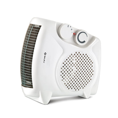 Bajaj Majesty RX10 Room Heater For Home | 2 Heat Settings 1000W/2000 Watts | Triple Safety Assurance | Adjustable Thermostat | Two Way Installation | Heat Convector Room Heater | 2-Yr Warranty 【White】