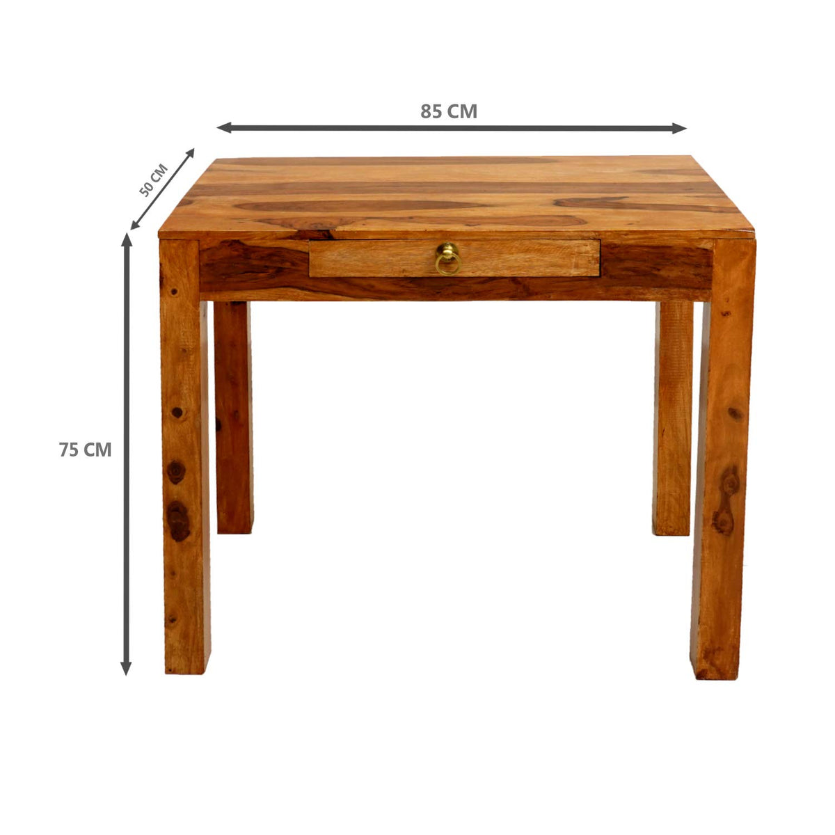 Sheesham Study Cum Console Table | Study Desk Cum Console Table for Home & Office | Sheesham Wood, Brown & Grey