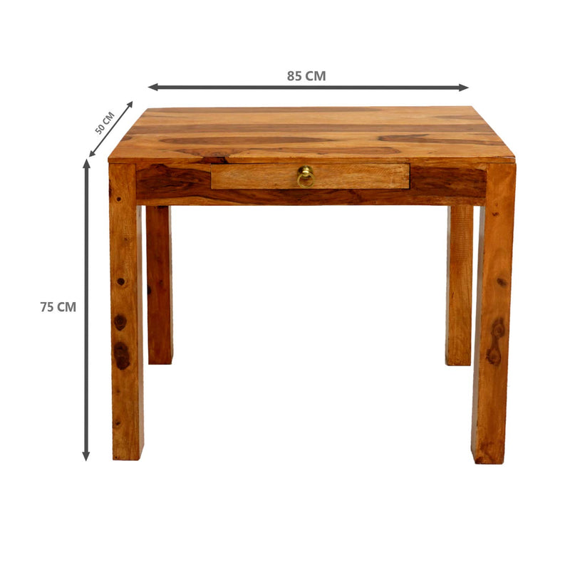 Sheesham Study Cum Console Table | Study Desk Cum Console Table for Home & Office | Sheesham Wood, Brown & Grey