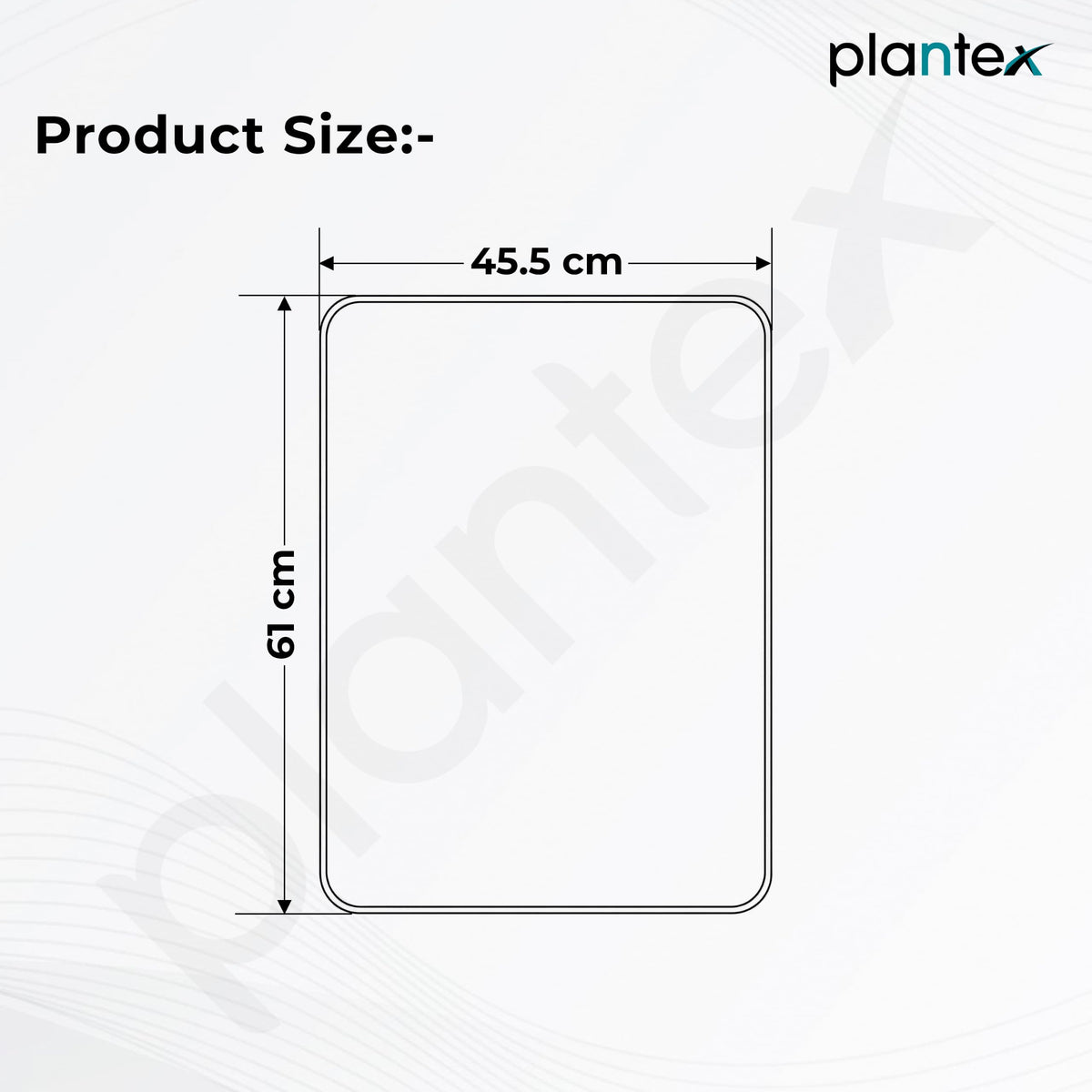 Plantex Aluminium Frame Mirror for Wall/Rectangle Wall Mount Mirror for Bedroom/Dressing Room/Living Room/Entryway - (18x24 Inch-Black)-3