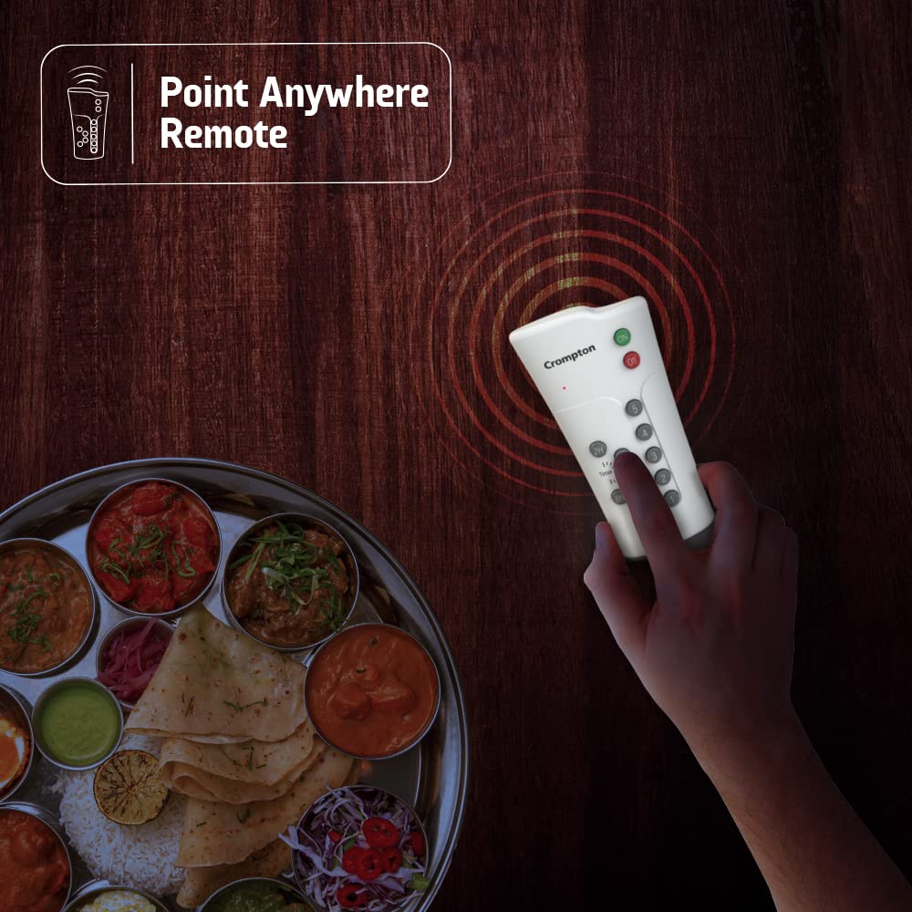 Crompton Energion Groove 1200mm (48 inch) Ceiling Fan (Brown), Pack of 1, (5 Years Warranty)