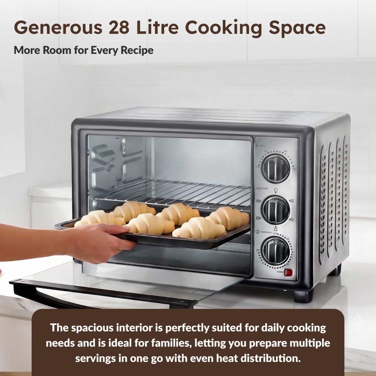 Prestige POTG 28AC 28L OTG, 1500W, Air Fry, Rotisserie, 2 Heaters, Timer, 2Y Warranty + Prestige Nutri-Zen Mixer Grinder, 3 Polycarbonate Jars (Big 1000ml, Sipper with Handle 700ml, Small 700ml)