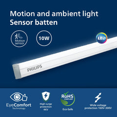 Philips Motion Sensing 10W Tubelight (Pack of 2)