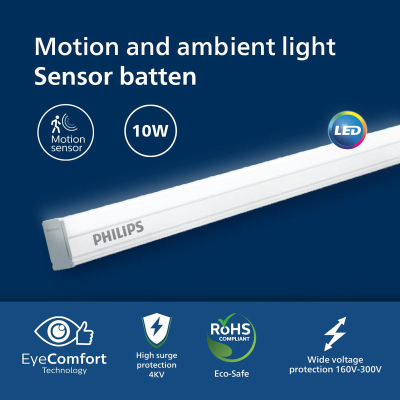 Philips Motion Sensing 10W Tubelight (Pack of 2)