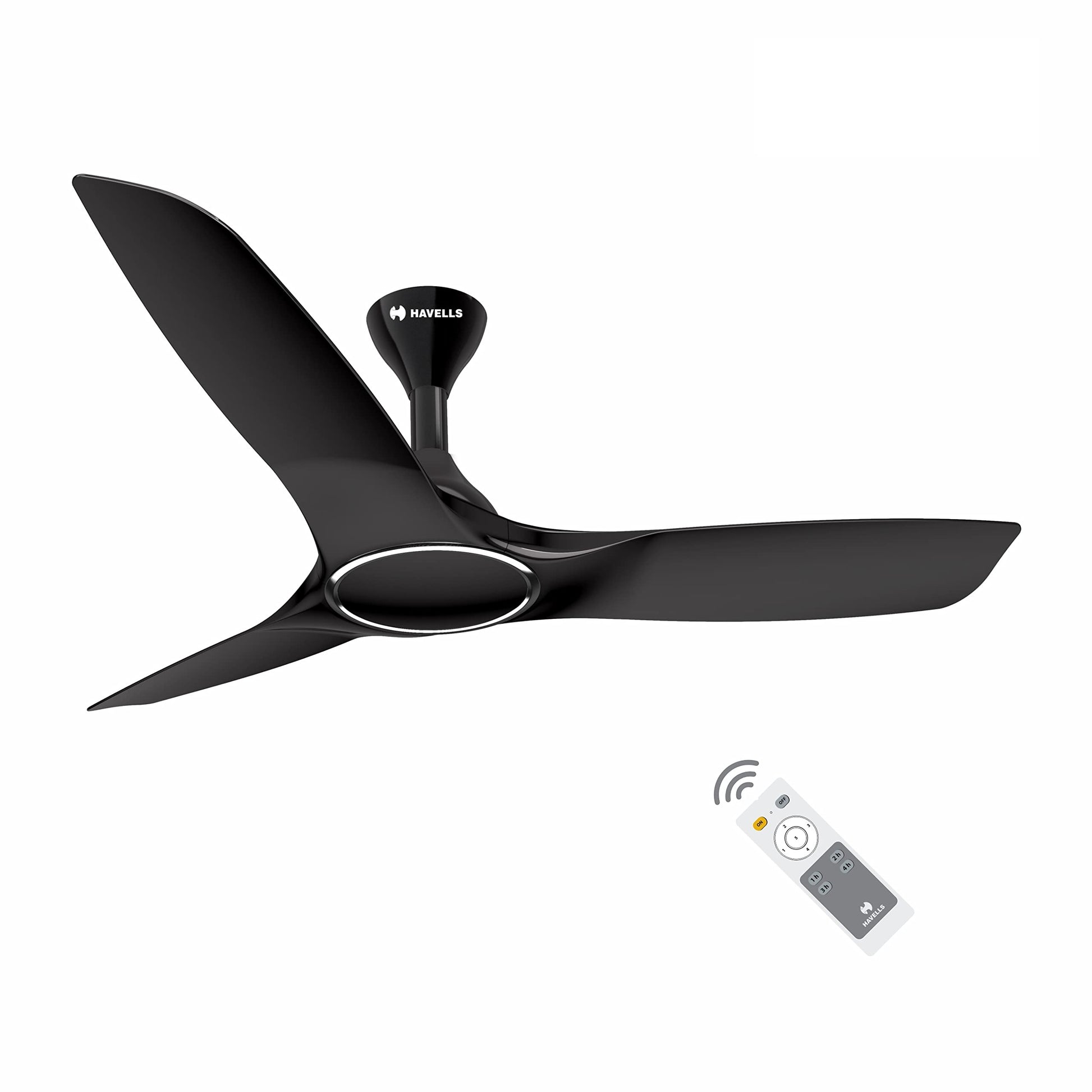 Havells Inveno LX 1200 mm BLDC Ceiling Fan|ABS Aerodyanamic Blades|Telescopic Canopy|Timer, Breeze,Sleep,MOP Modes|Reverse Feature|100% Copper Wire Motor|Free Installation|2 Year Warranty(Matt Slate)