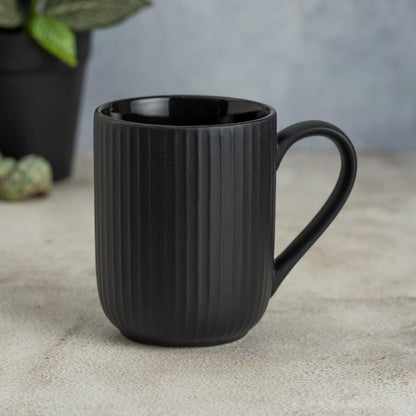 Clay Craft Fine Ceramic Linea Mustard Cups & Saucer, Set of 12, Cups for Tea & Coffee, Gift Set, Elegant Design for Home and Kitchen and Can Be Gifted to Your Loved Ones On Any Occassions