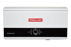 Racold Omnis Slim 15L Horizontal Energy Efficient Storage Water Heater (Geyser) With Free Standard Installation & Pipes |Italian Design| Shower Ready Indicator | Suitable For High Rise Buildings