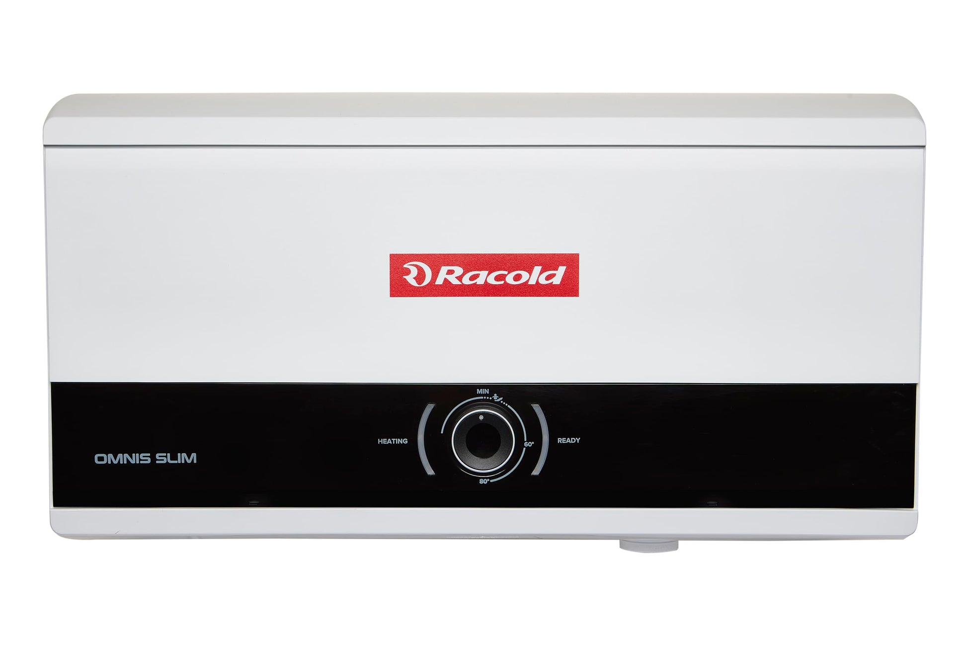 Racold Omnis Slim 15L Horizontal Energy Efficient Storage Water Heater (Geyser) With Free Standard Installation & Pipes |Italian Design| Shower Ready Indicator | Suitable For High Rise Buildings