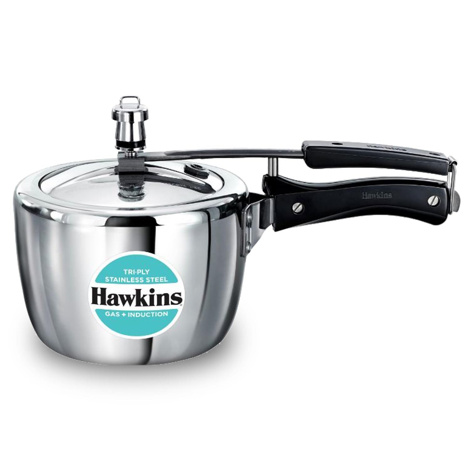 Hawkins 3.5 Litre Triply Stainless Steel Pressure Cooker, Inner Lid Cooker, Silver (HSST35)